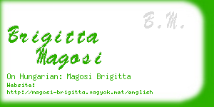 brigitta magosi business card
